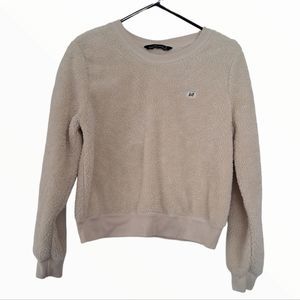 Abercrombie & Fitch  Cream Sherpa Sweatshirt